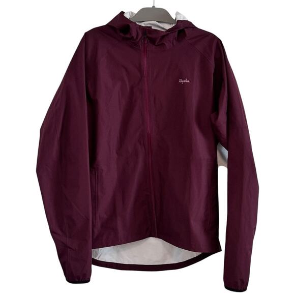 Rapha Mens Rich Burgundy Waterproof Reflective Commuter Jacket - Picture 11 of 12